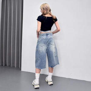 蘇蘇邊VINTAGE BERMUDA DENIM PANTS/ 1色