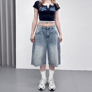 蘇蘇邊VINTAGE BERMUDA DENIM PANTS/ 1色