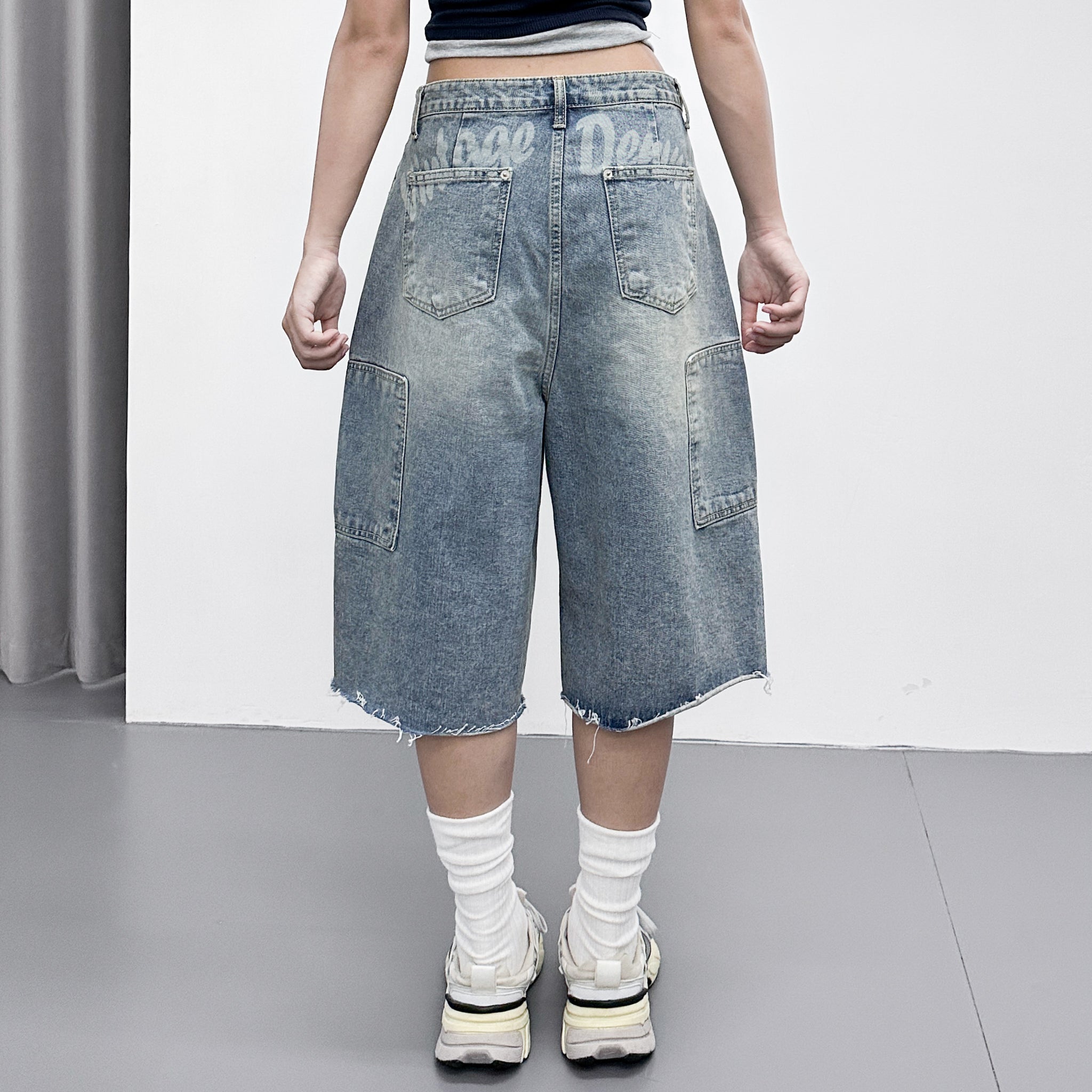 蘇蘇邊VINTAGE BERMUDA DENIM PANTS/ 1色