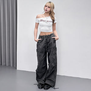 JENNY OFF SHOULDER CROP TEE/ 2色