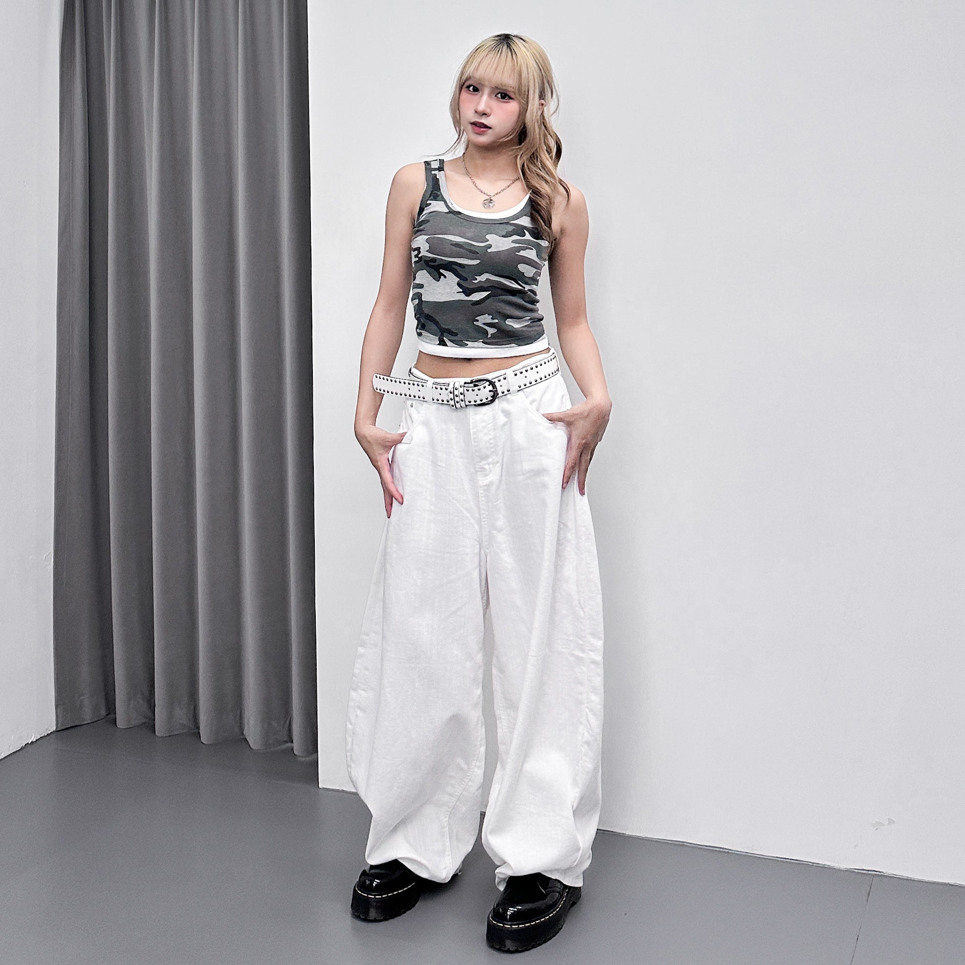 [假兩件] CAMOUFLAGE TANK TOP/ 1色