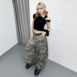 [2WAY] UNTIE THE KNOT CROP TEE/ 2色
