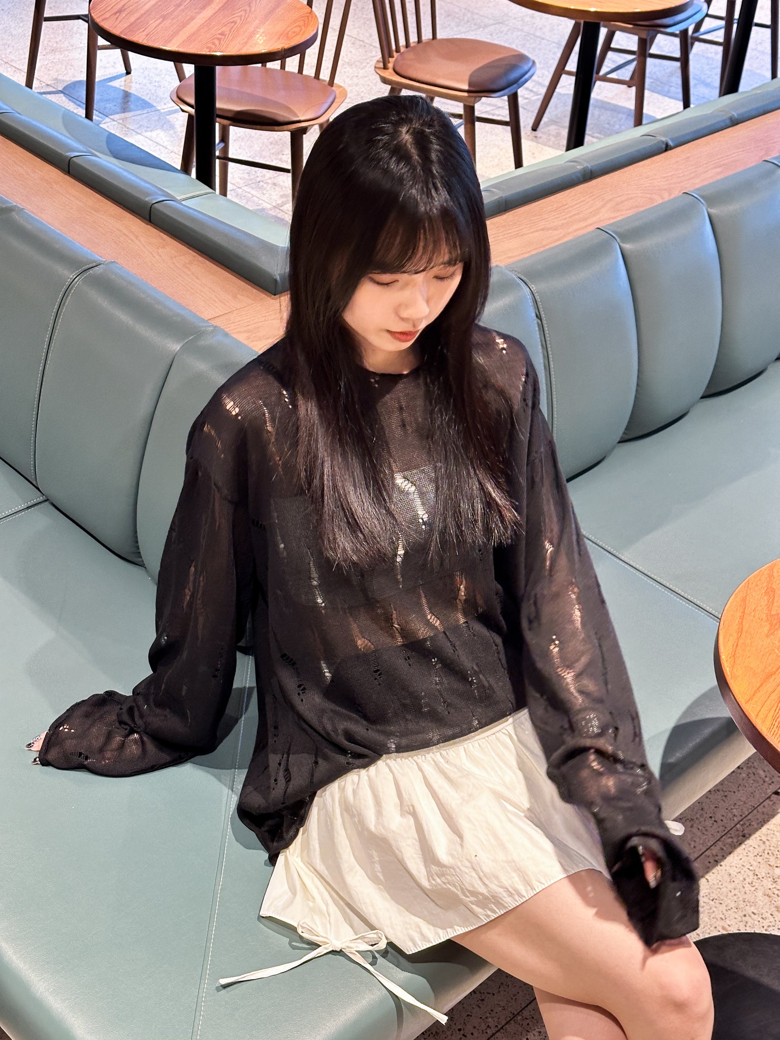 [BEST] 4 RIBBONS SKIRT PANTS/ 2色