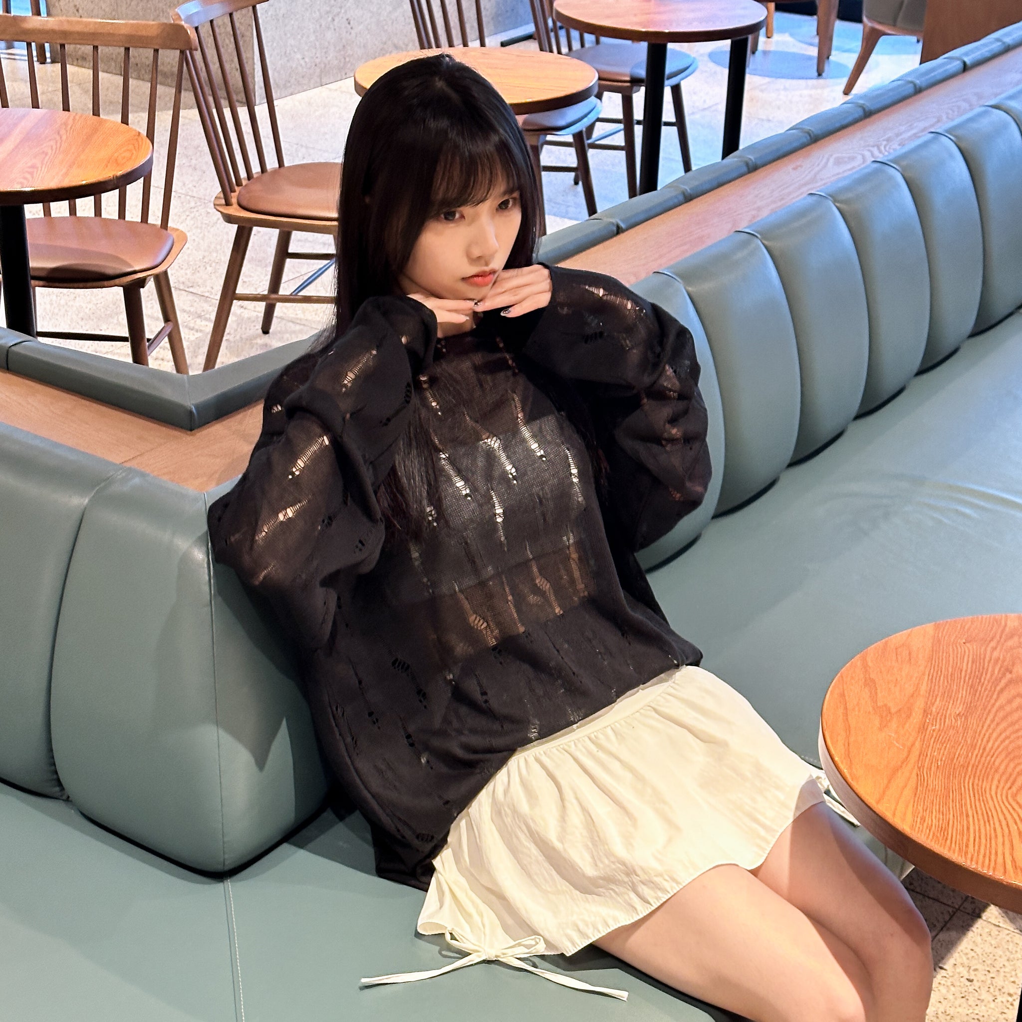 [BEST] 4 RIBBONS SKIRT PANTS/ 2色