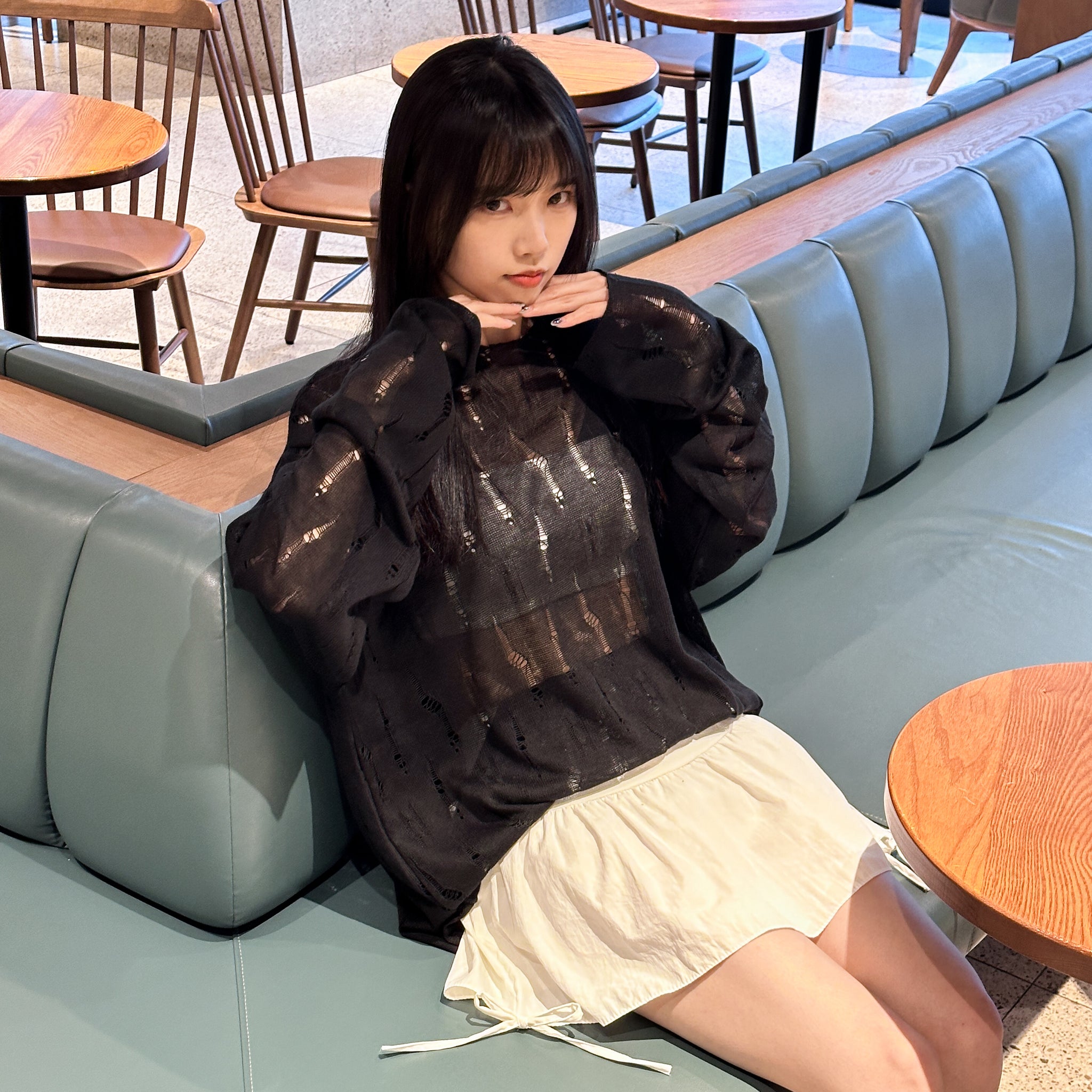 [BEST] 4 RIBBONS SKIRT PANTS/ 2色