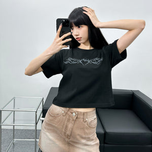 Brown Washed Denim Skirt/ 1色