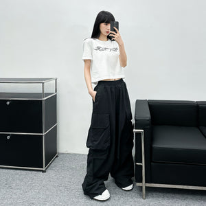 [UNISEX] Big Cargo Nylon Pants/ 2色