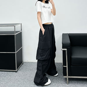 [UNISEX] Big Cargo Nylon Pants/ 2色