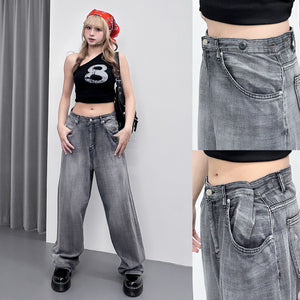 [細腰圍OK] SUMMER BUTTONED DENIM PANTS/ 1色