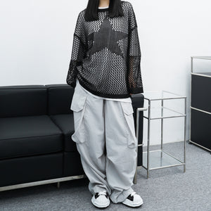 [UNISEX] Big Cargo Nylon Pants/ 2色