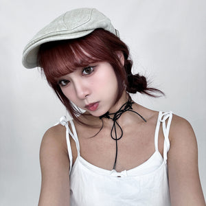 4 MINI RIBBONS CHOKER/ 2色