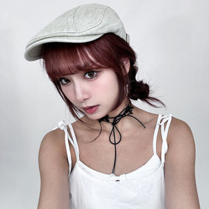 4 MINI RIBBONS CHOKER/ 2色