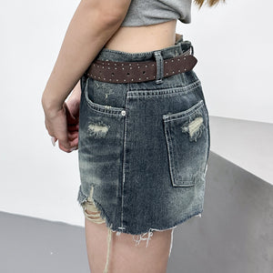 [KARINA同款] DIRTY WORK DIRTY SHORTS/ 2色
