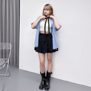 [BEST] UNISEX PIGMENT OVERSIZE SHIRT/ 4色