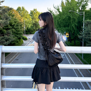 [BEST] 4 RIBBONS SKIRT PANTS/ 2色