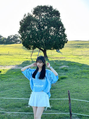 [BEST] 4 RIBBONS SKIRT PANTS/ 2色