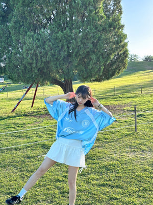 [UNISEX] 冰感透氣拼接SPECTRUM JERSEY TEE/ 3色