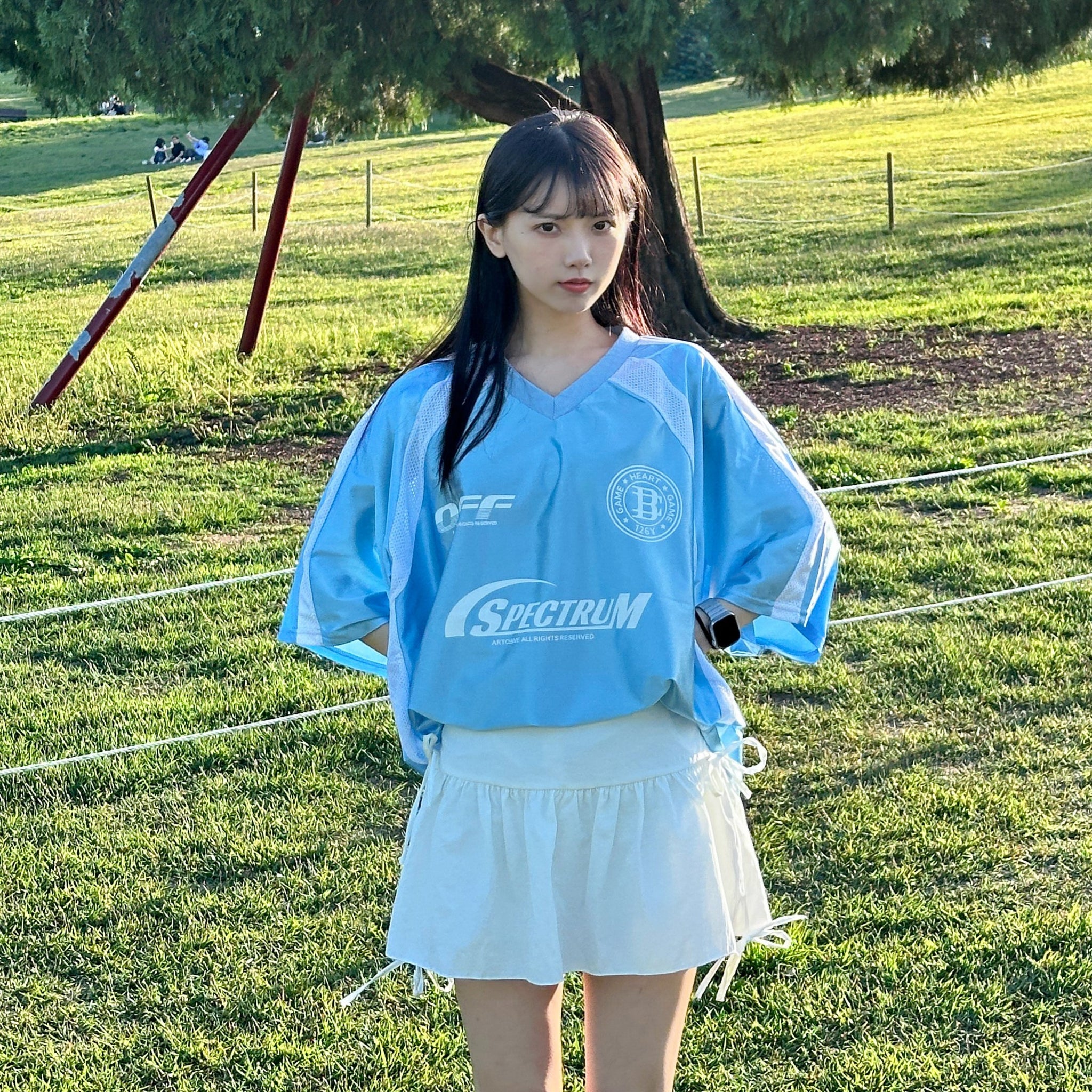 [UNISEX] 冰感透氣拼接SPECTRUM JERSEY TEE/ 3色