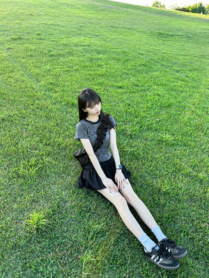 [BEST] 4 RIBBONS SKIRT PANTS/ 2色