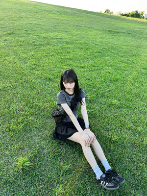 [BEST] 4 RIBBONS SKIRT PANTS/ 2色