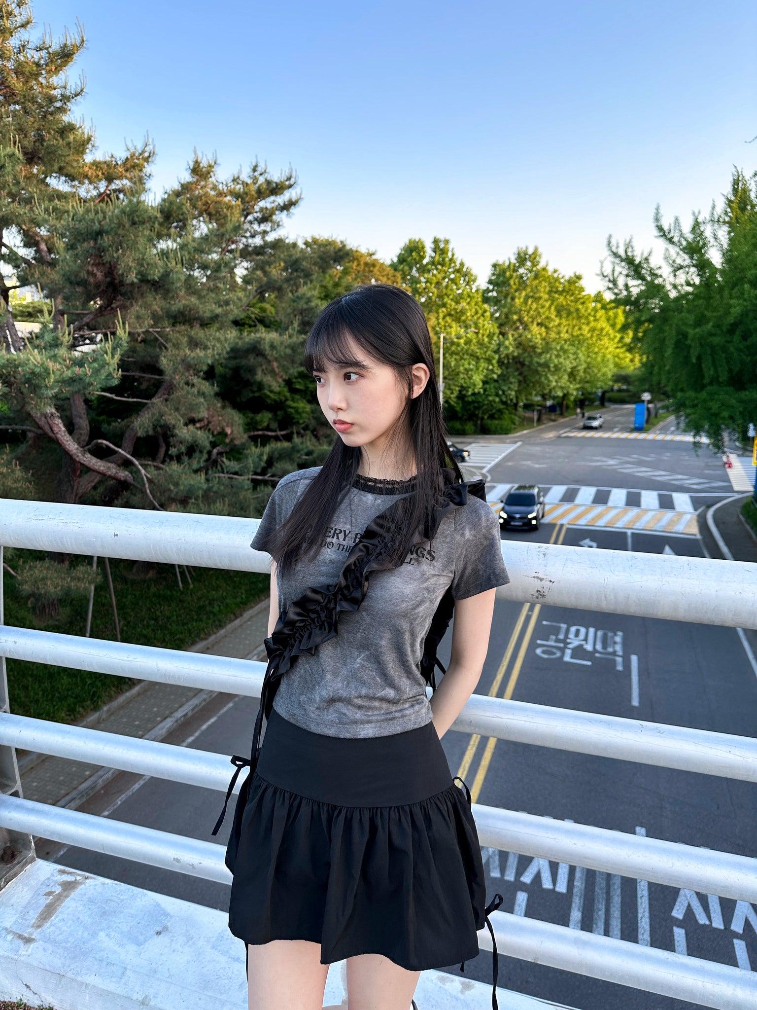 [BEST] 4 RIBBONS SKIRT PANTS/ 2色