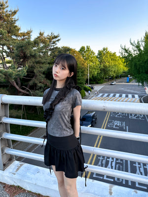 [BEST] 4 RIBBONS SKIRT PANTS/ 2色