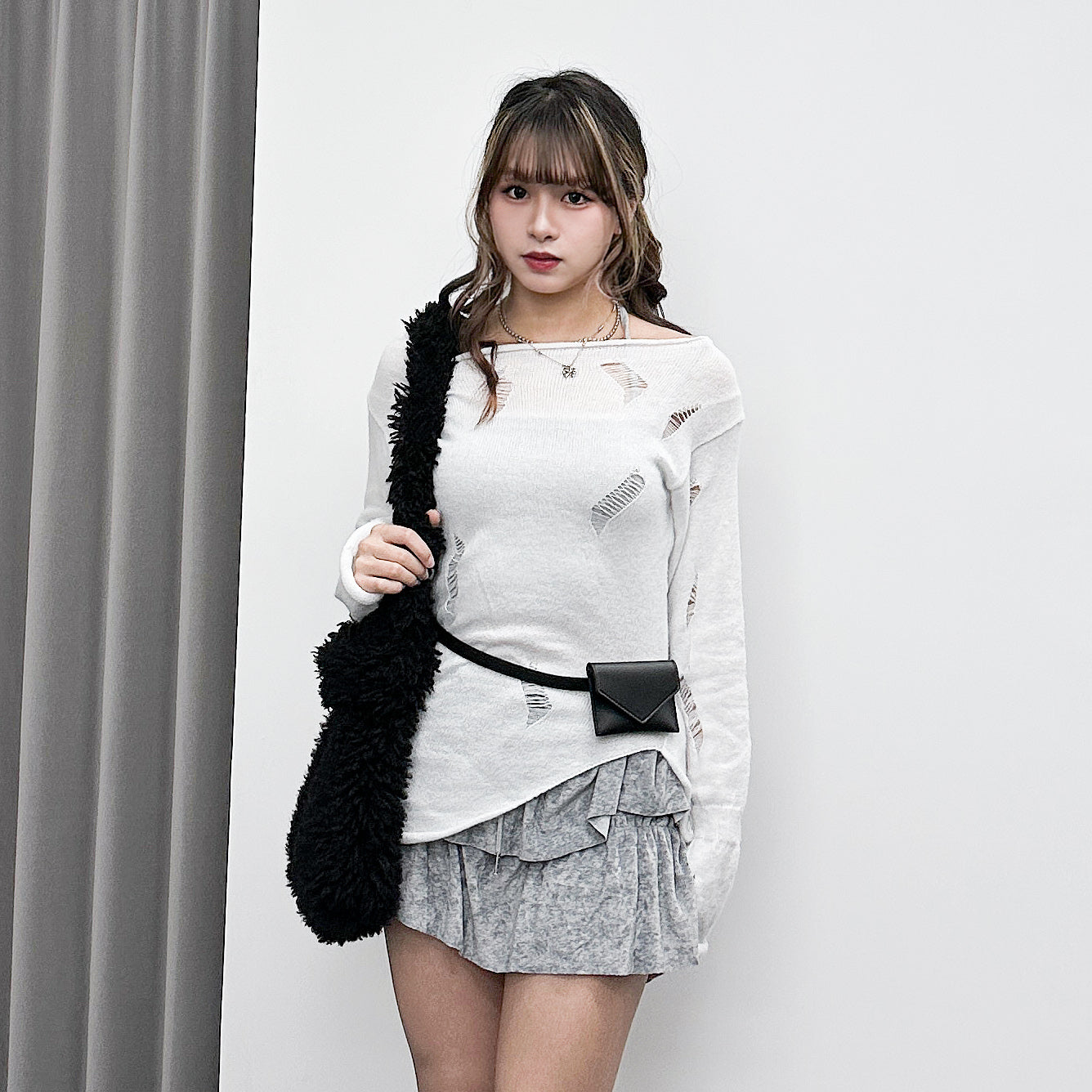 WINTER絨面復古蛋糕裙褲/ 3色