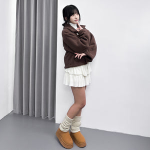WINTER絨面復古蛋糕裙褲/ 3色