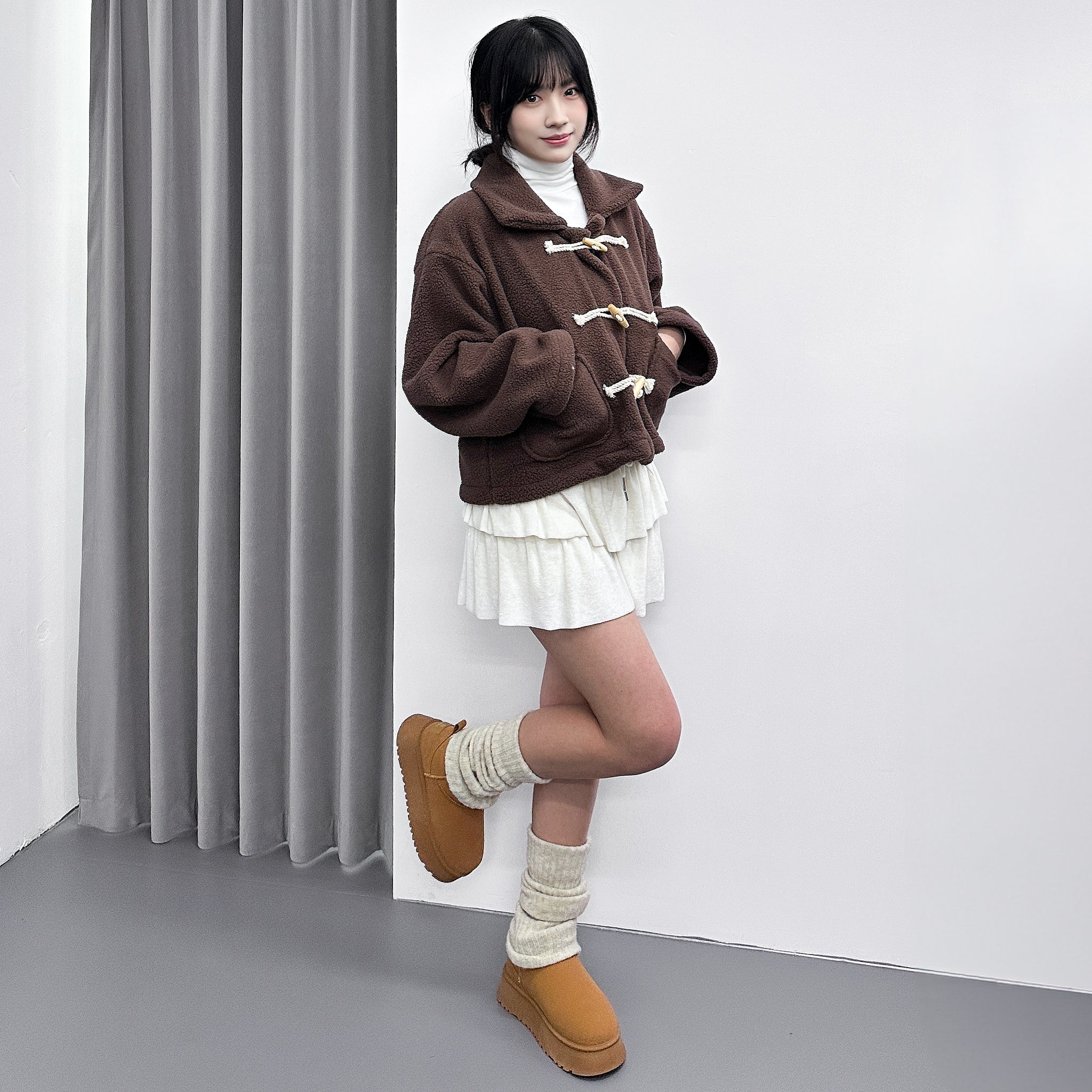 WINTER絨面復古蛋糕裙褲/ 3色