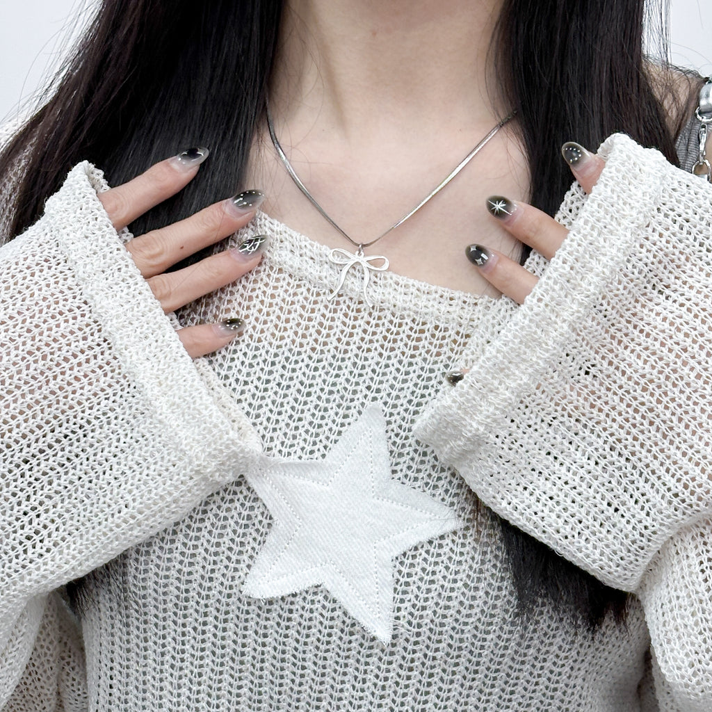 Mia Ribbon Necklace/ 1色