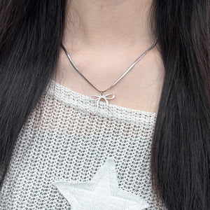 Mia Ribbon Necklace/ 1色