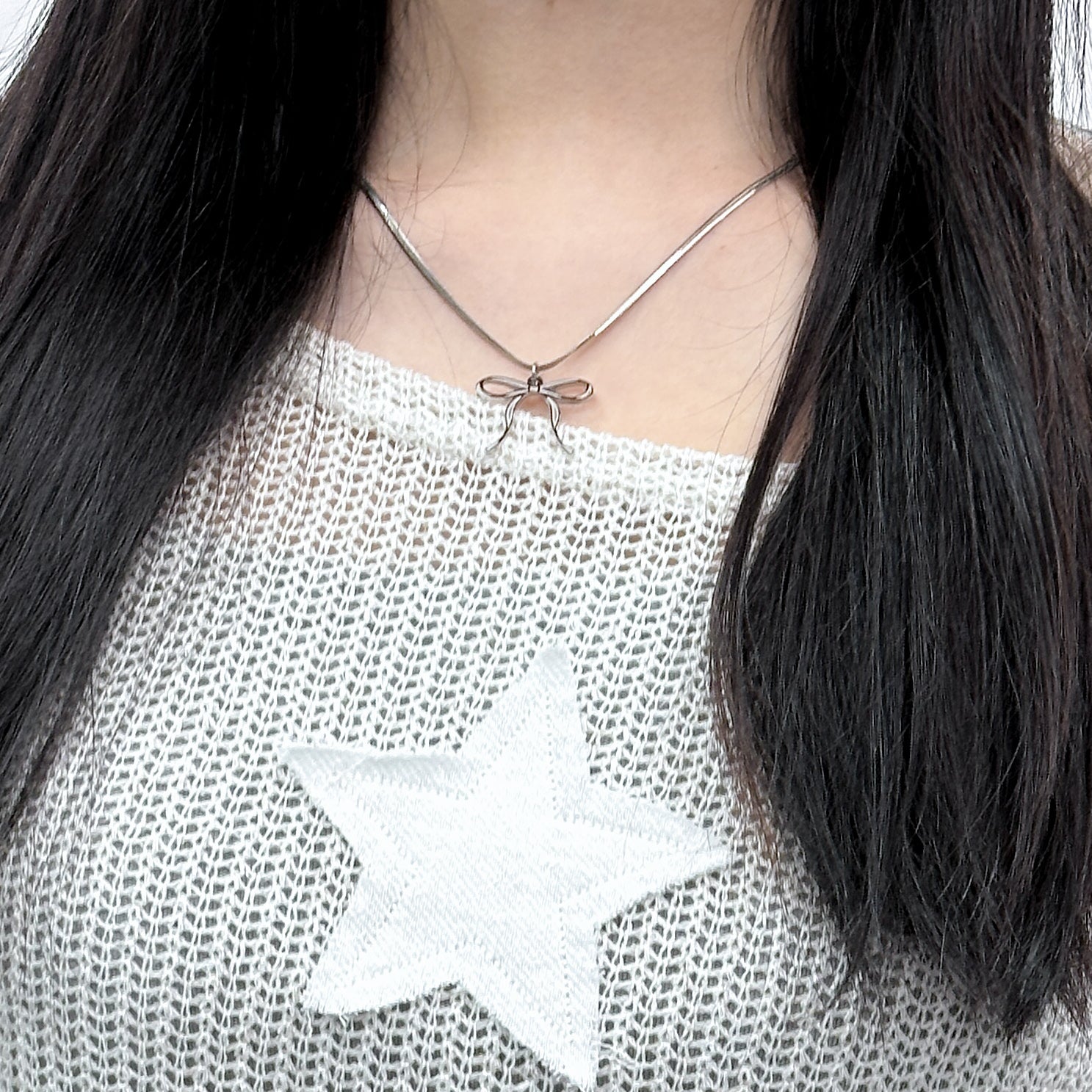 Mia Ribbon Necklace/ 1色