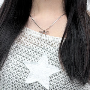 Mia Ribbon Necklace/ 1色