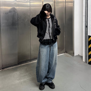 [BEST] 毛毛綑邊SEMI CROP OUTER/ 1色