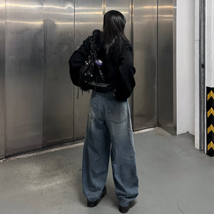 [BEST] 毛毛綑邊SEMI CROP OUTER/ 1色