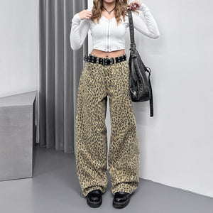 [BEST 靚CUTTING] SUMMER LEOPARD WIDE PANTS/ 2色