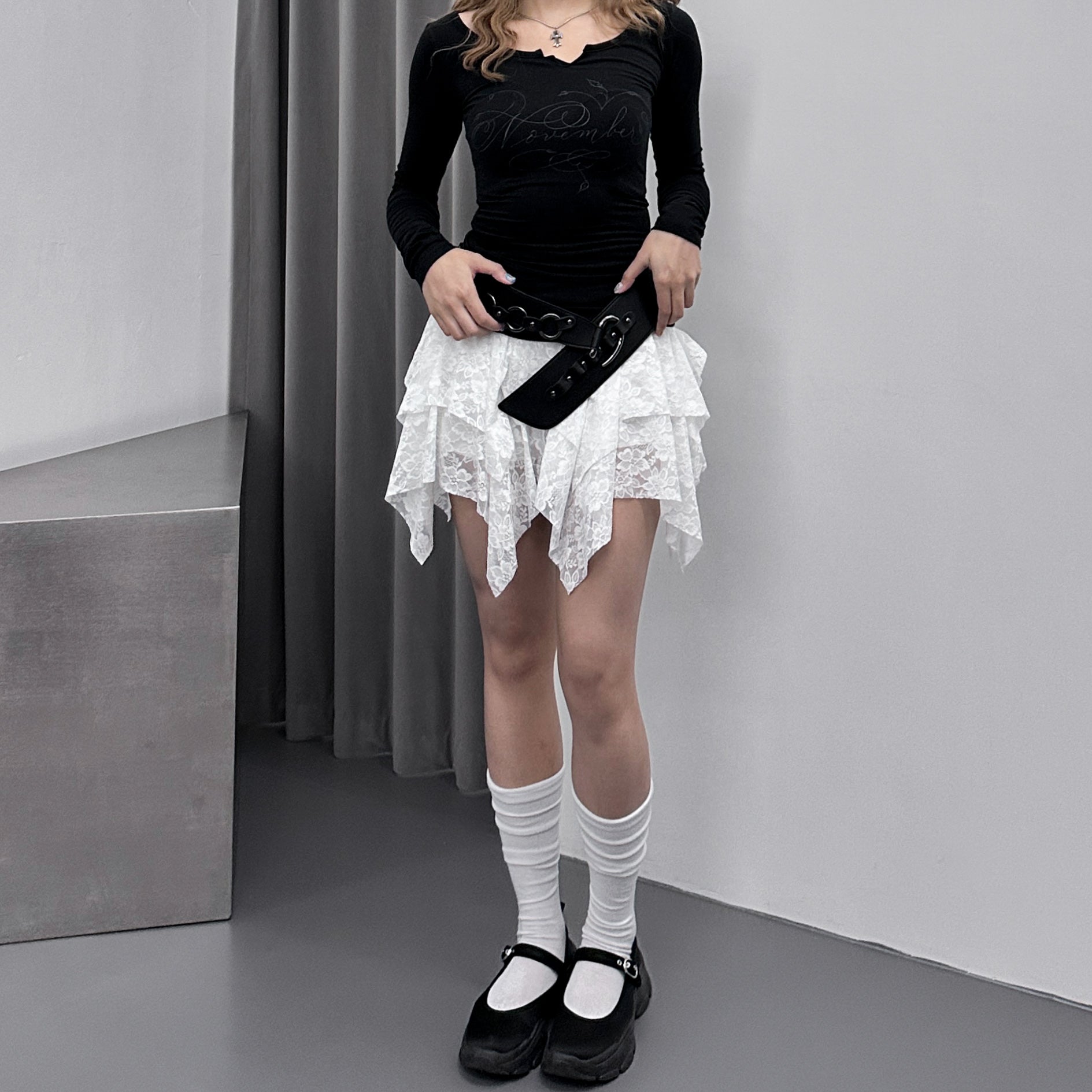 LYDIA LACE SKIRT PANTS/ 2色