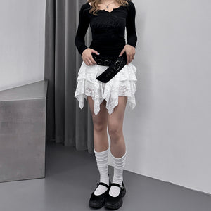 LYDIA LACE SKIRT PANTS/ 2色