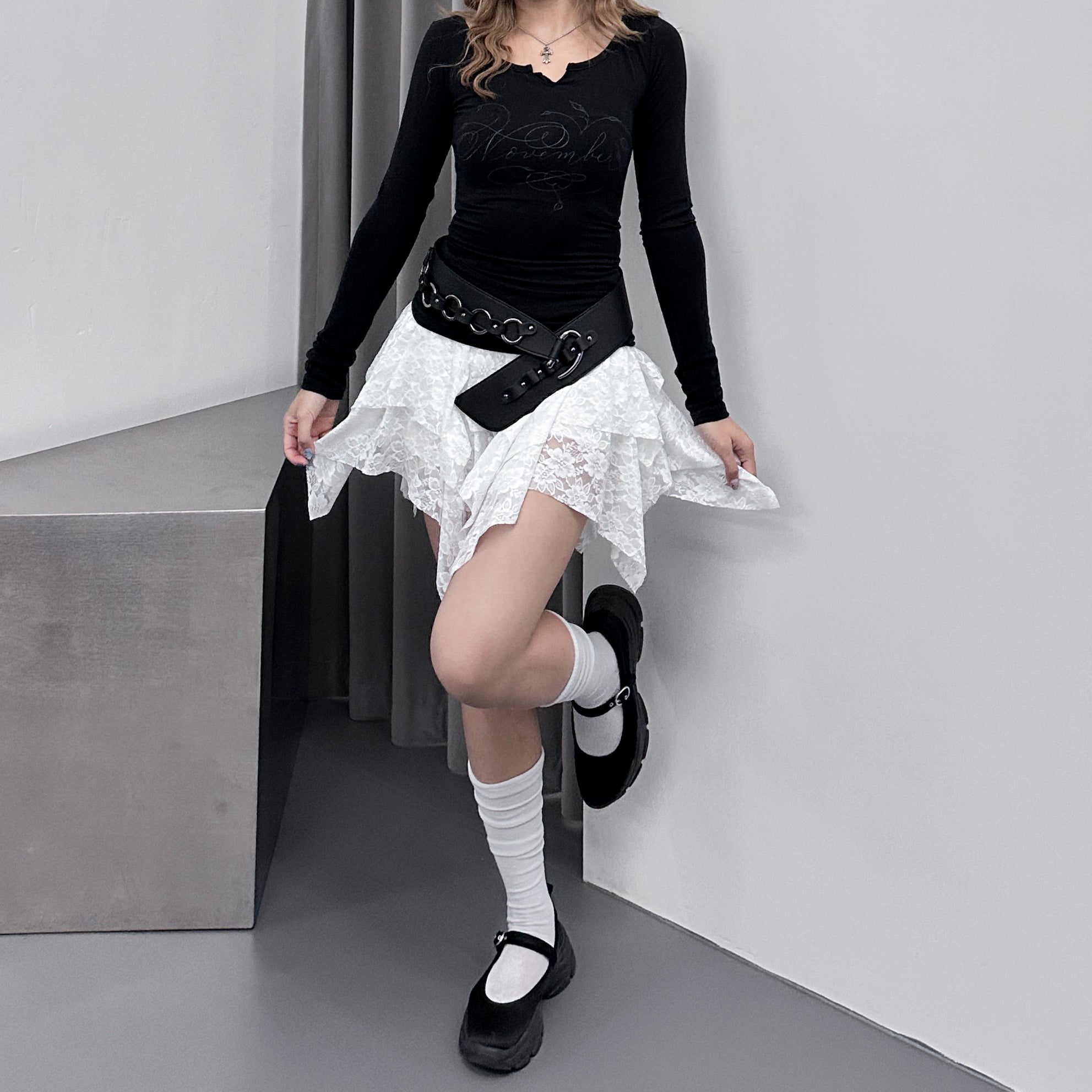 LYDIA LACE SKIRT PANTS/ 2色