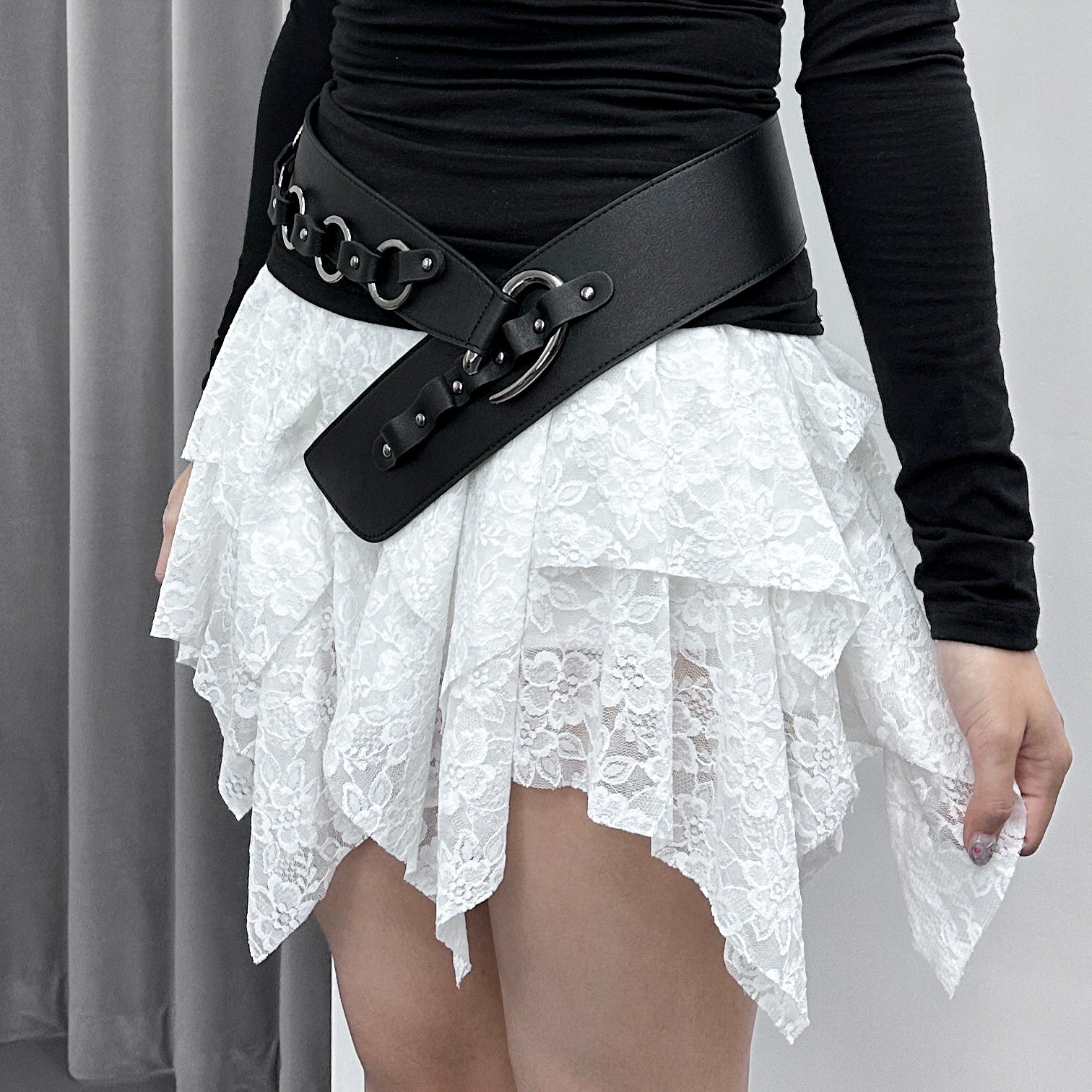 FAUX BUCKLE BELT/ 1色