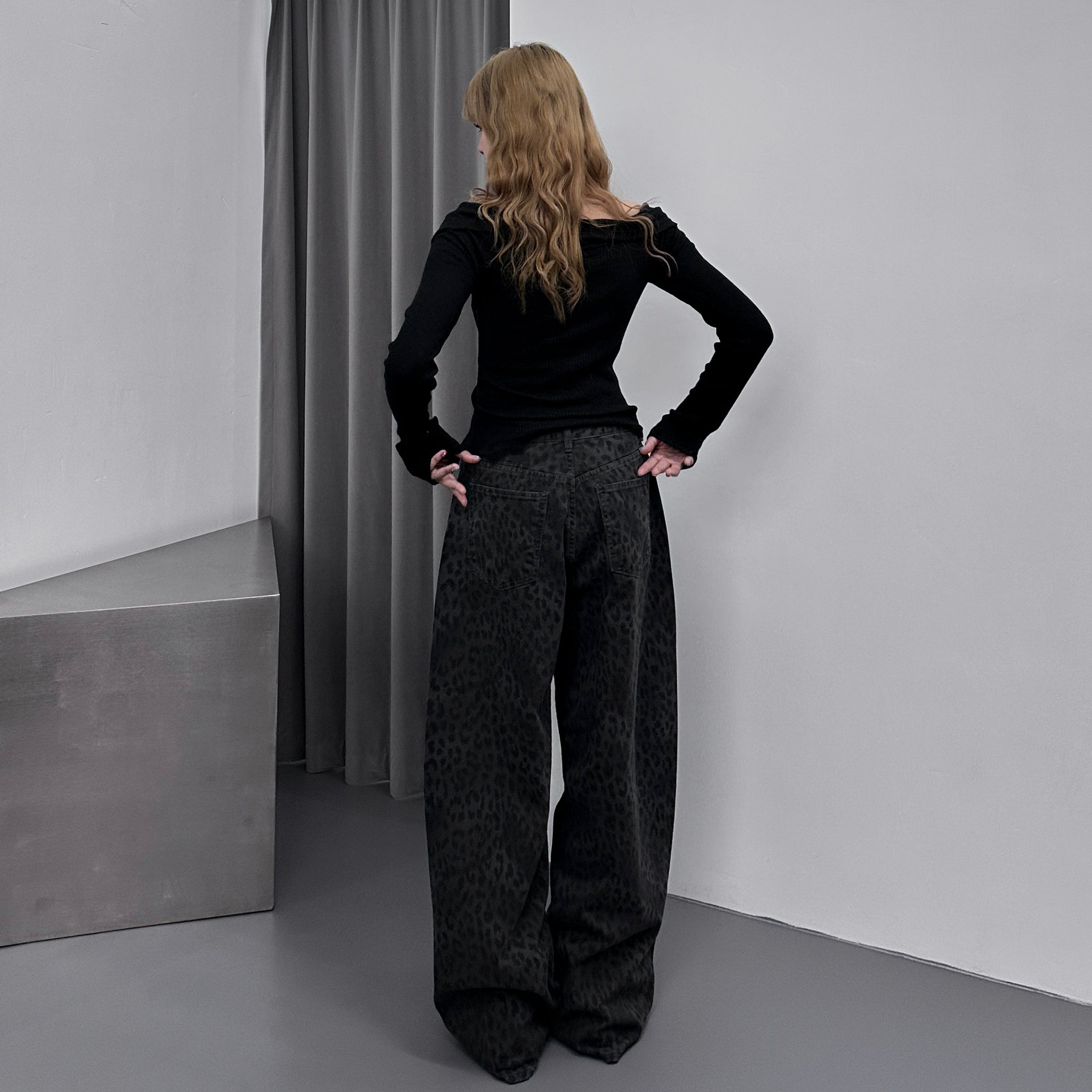 [BEST 靚CUTTING] SUMMER LEOPARD WIDE PANTS/ 2色