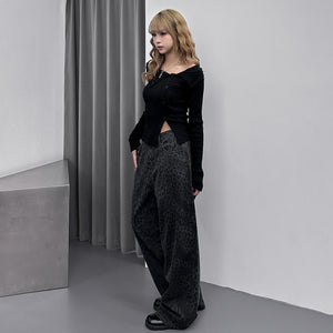[BEST 靚CUTTING] SUMMER LEOPARD WIDE PANTS/ 2色