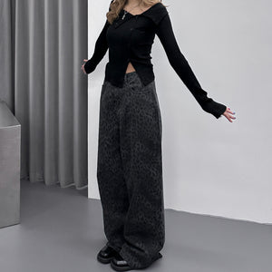 [BEST 靚CUTTING] SUMMER LEOPARD WIDE PANTS/ 2色