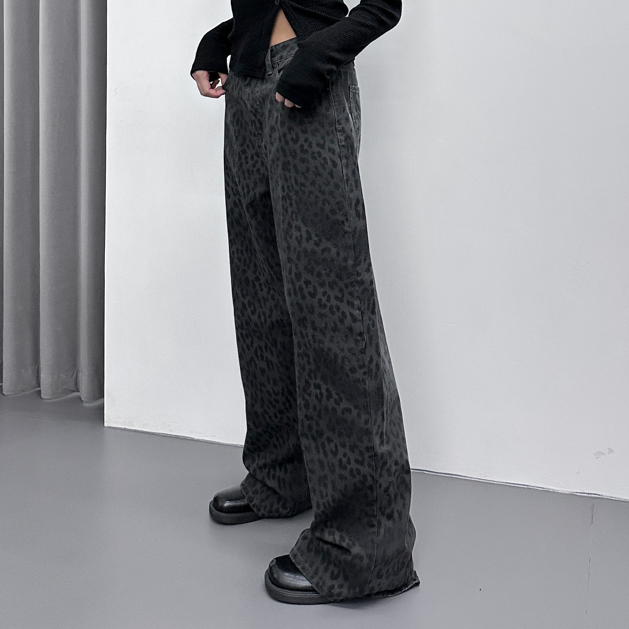 [BEST 靚CUTTING] SUMMER LEOPARD WIDE PANTS/ 2色