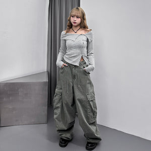 [UNISEX] 重磅PIGMENT CARGO BALLOON PANTS/ 2色
