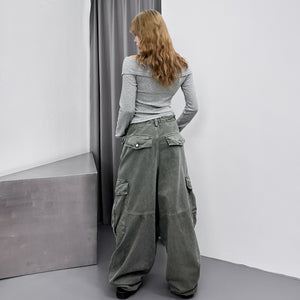 [UNISEX] 重磅PIGMENT CARGO BALLOON PANTS/ 2色