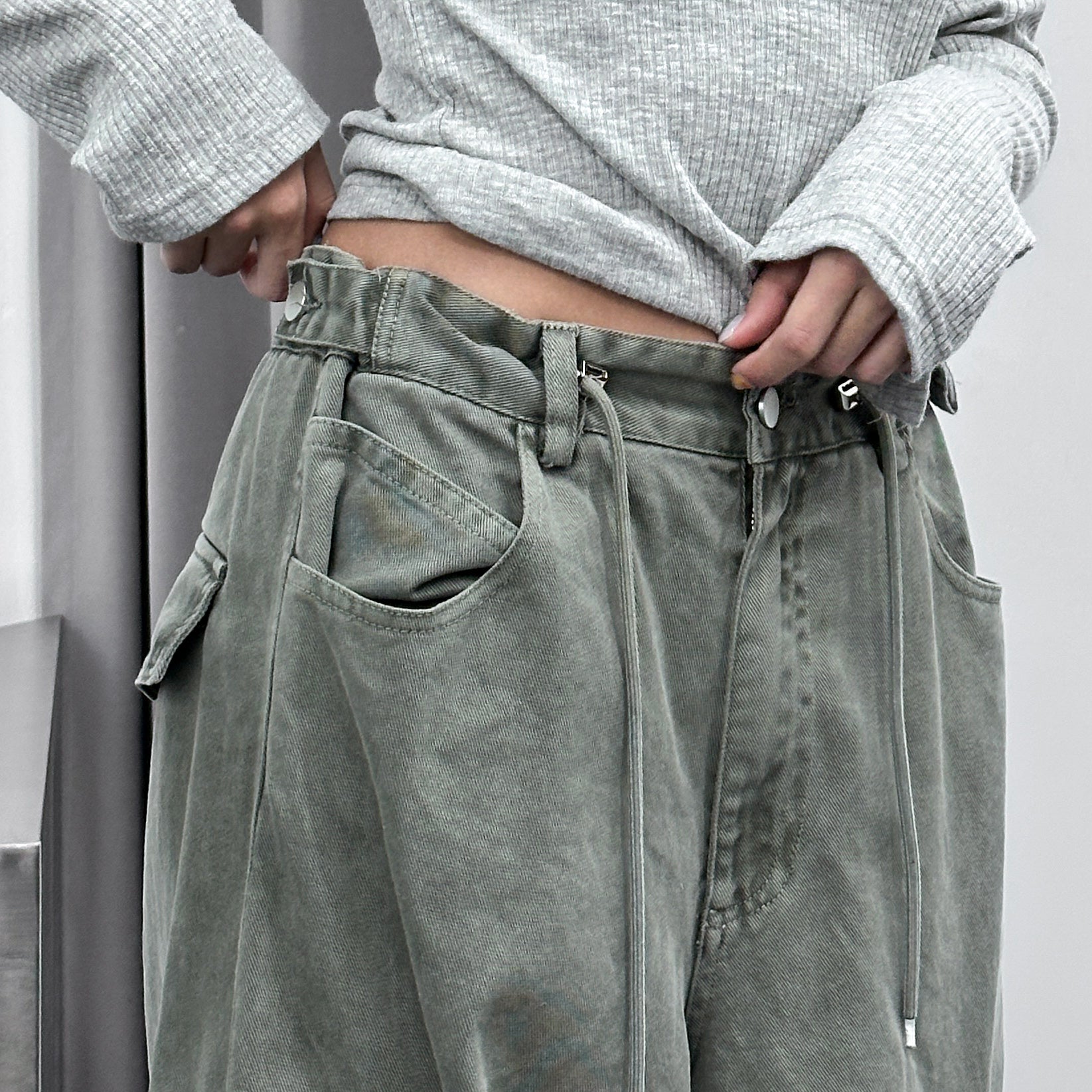 [UNISEX] 重磅PIGMENT CARGO BALLOON PANTS/ 2色