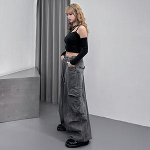 [UNISEX] 重磅PIGMENT CARGO BALLOON PANTS/ 2色