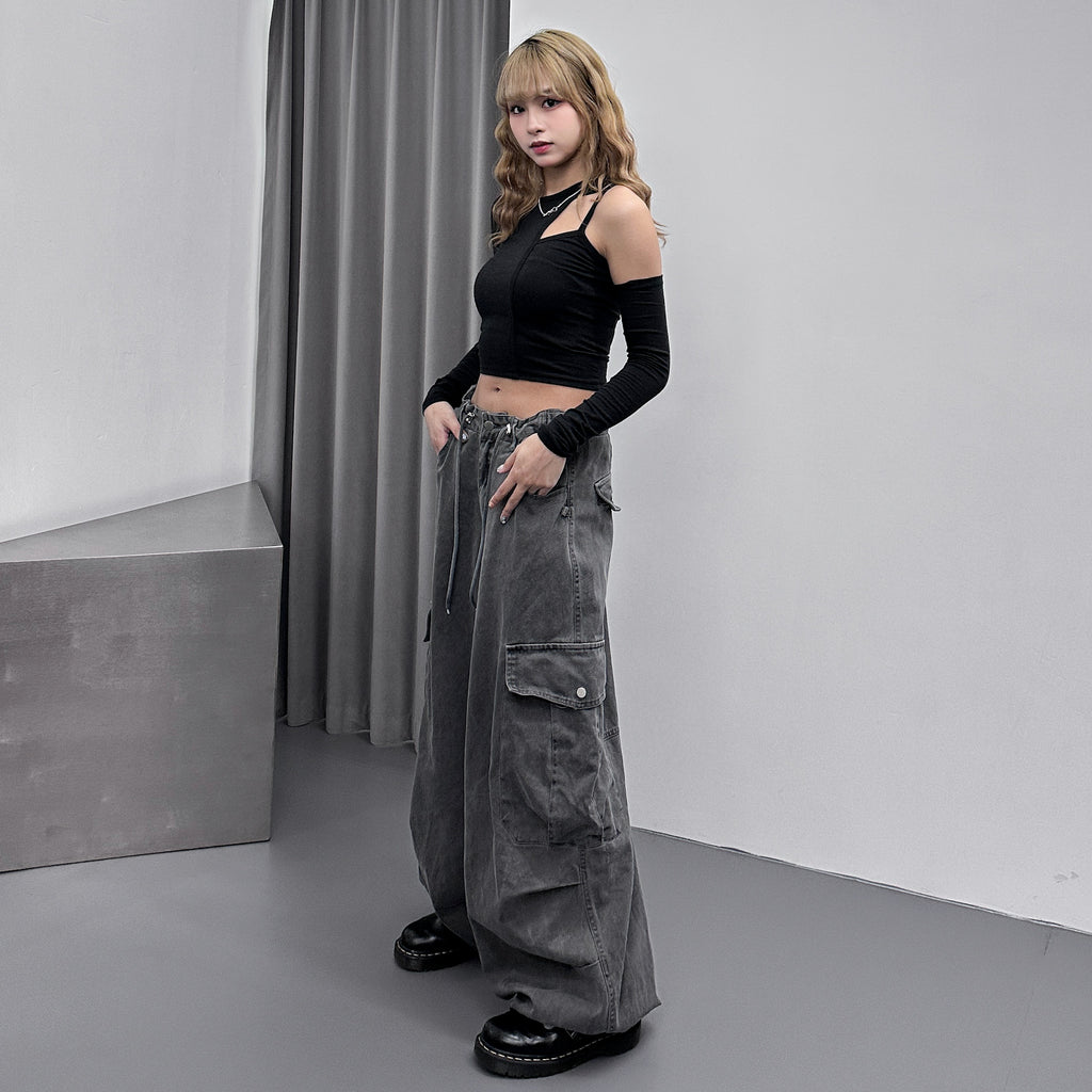 [UNISEX] 重磅PIGMENT CARGO BALLOON PANTS/ 2色