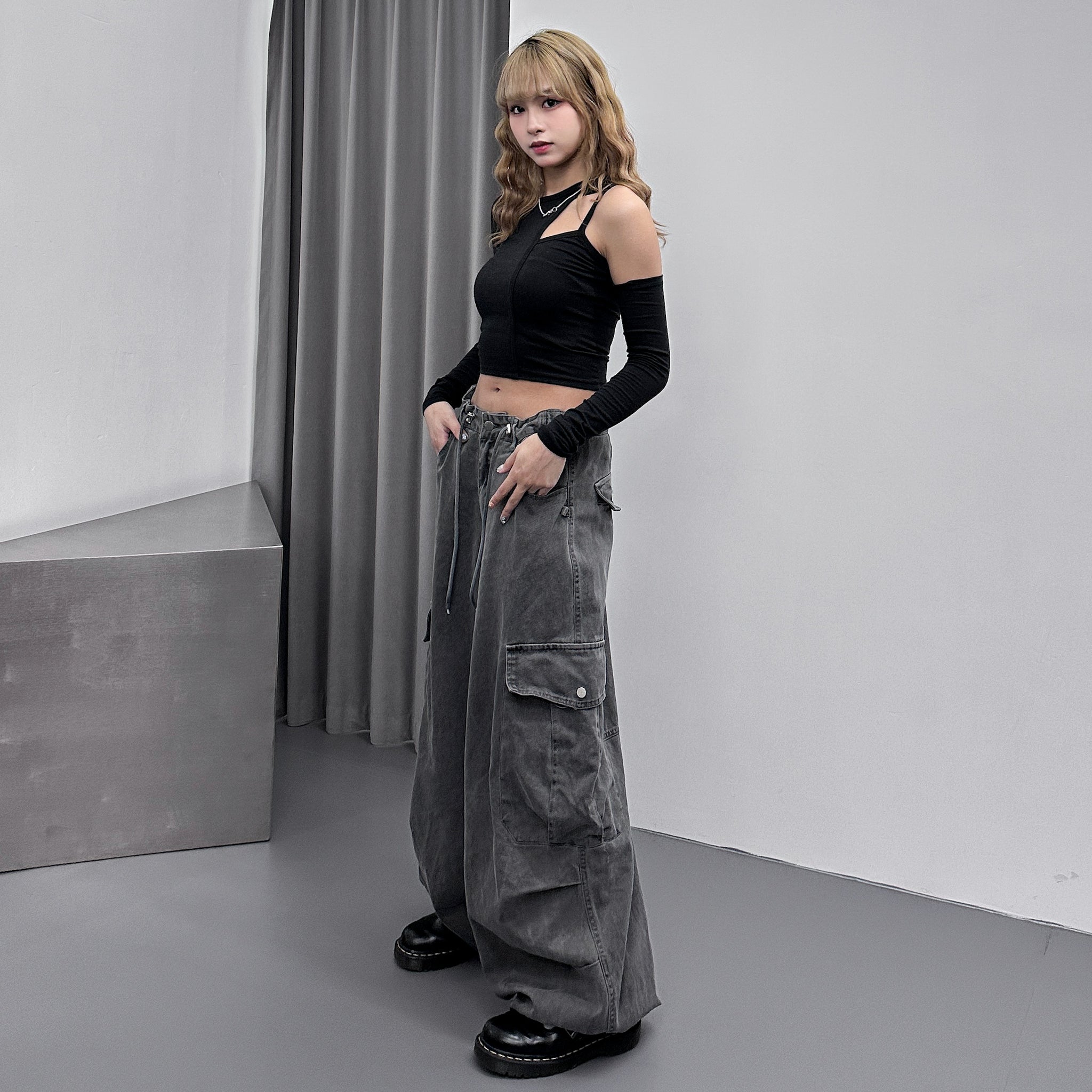 [UNISEX] 重磅PIGMENT CARGO BALLOON PANTS/ 2色